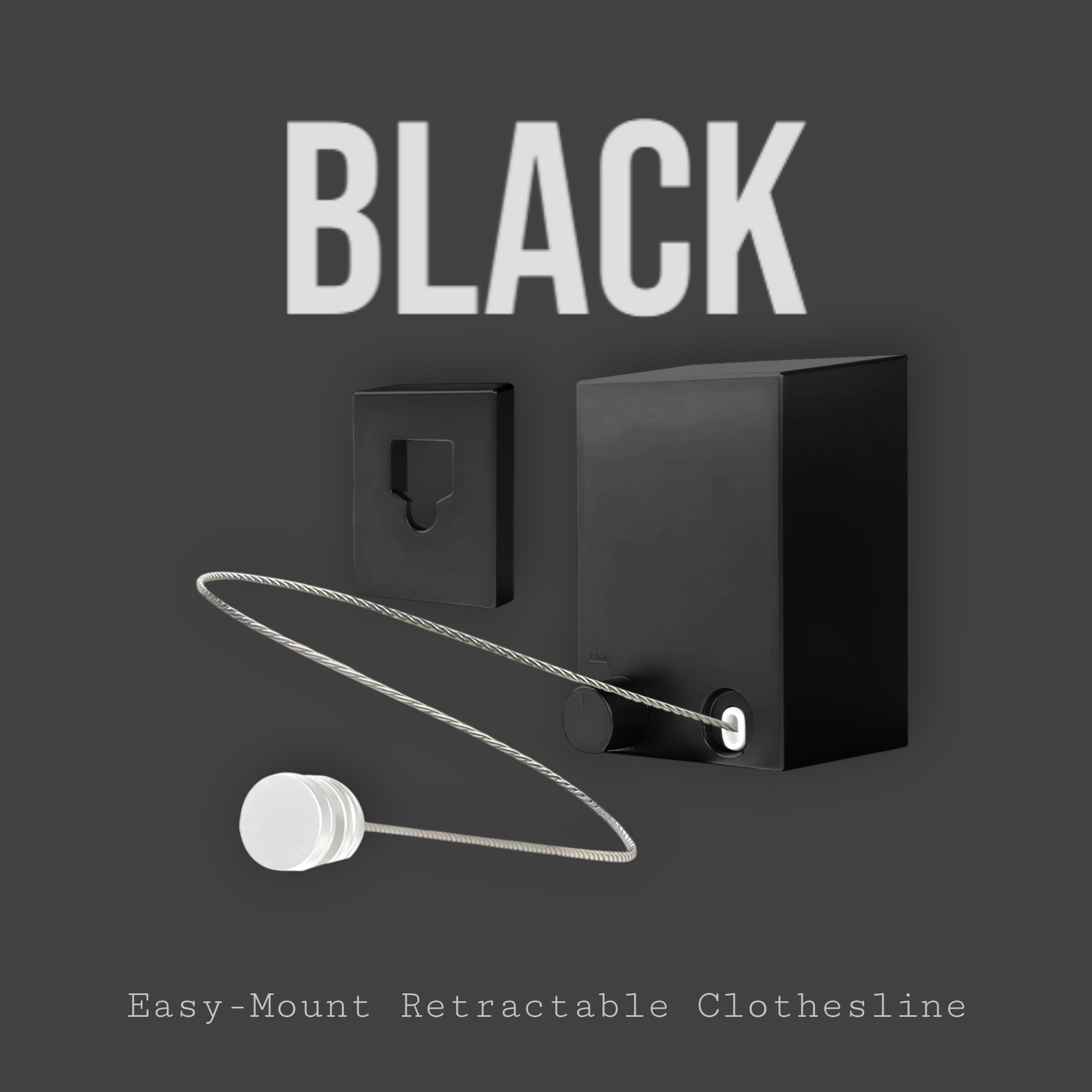 Easy-Mount Retractable Clothesline