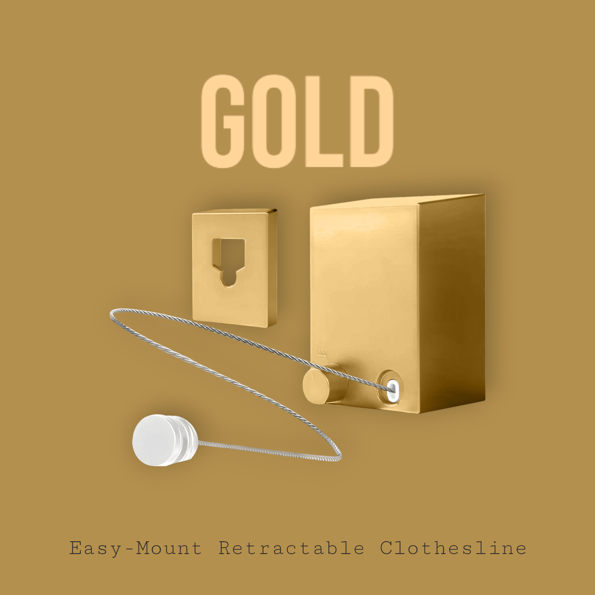 Easy-Mount Retractable Clothesline