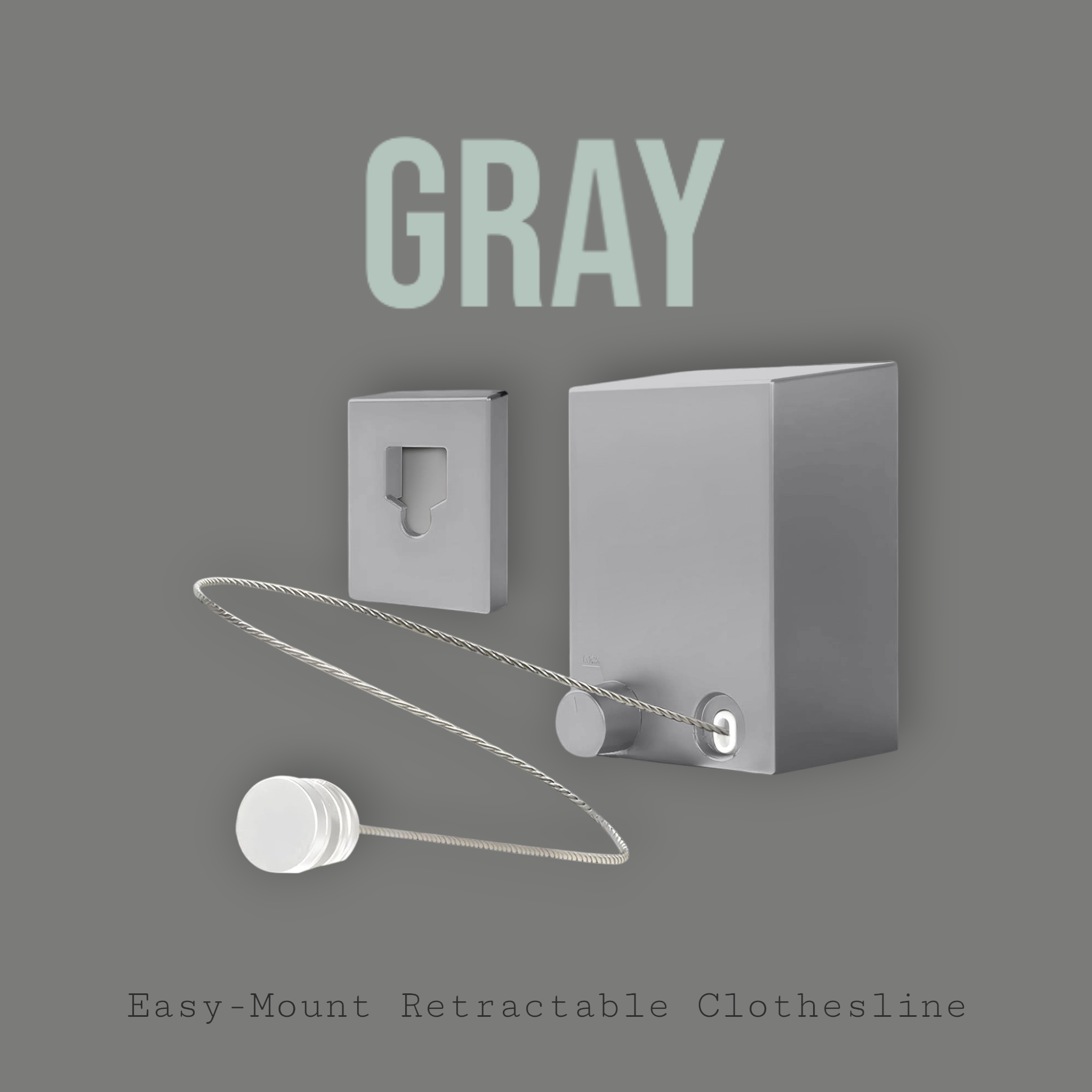 Easy-Mount Retractable Clothesline