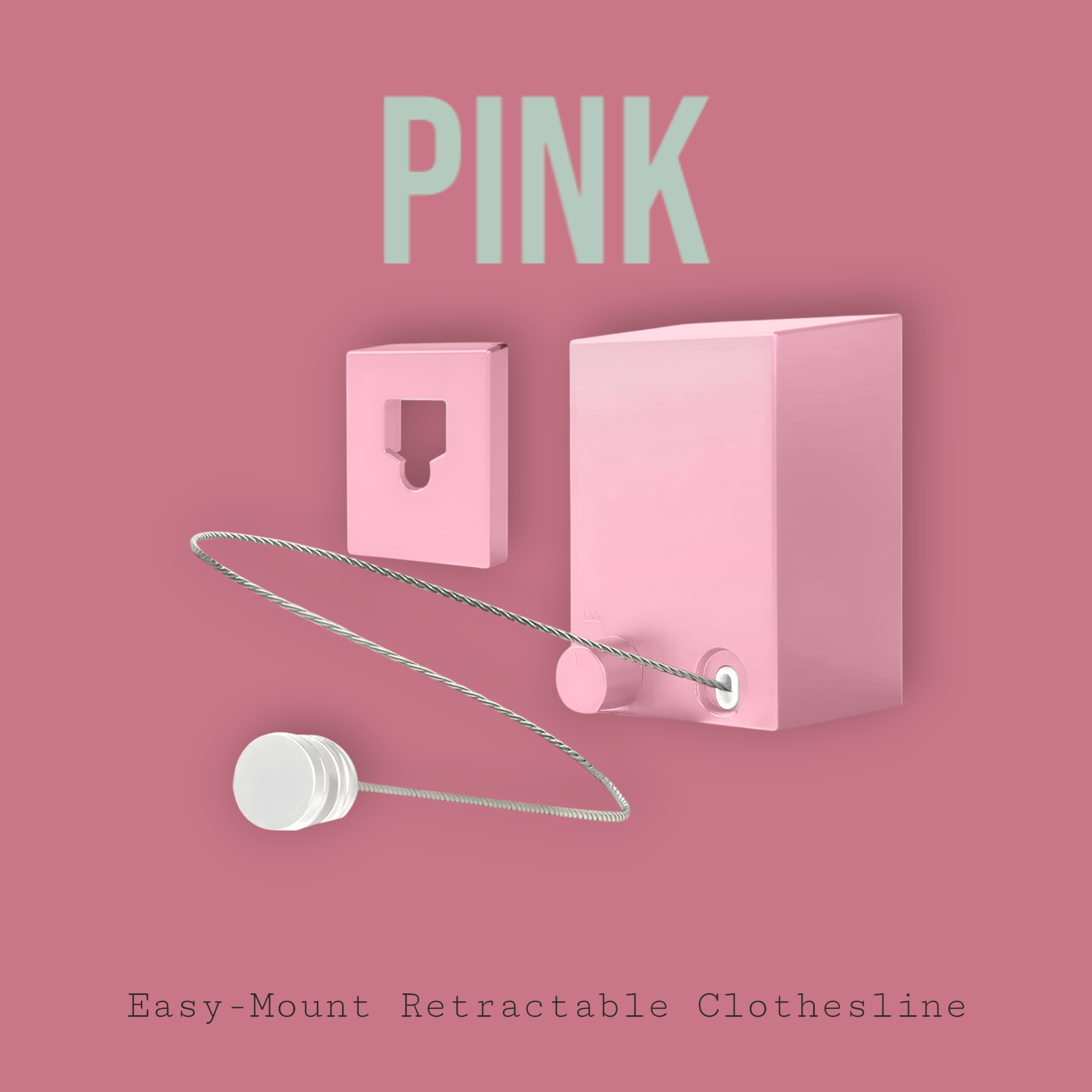 Easy-Mount Retractable Clothesline