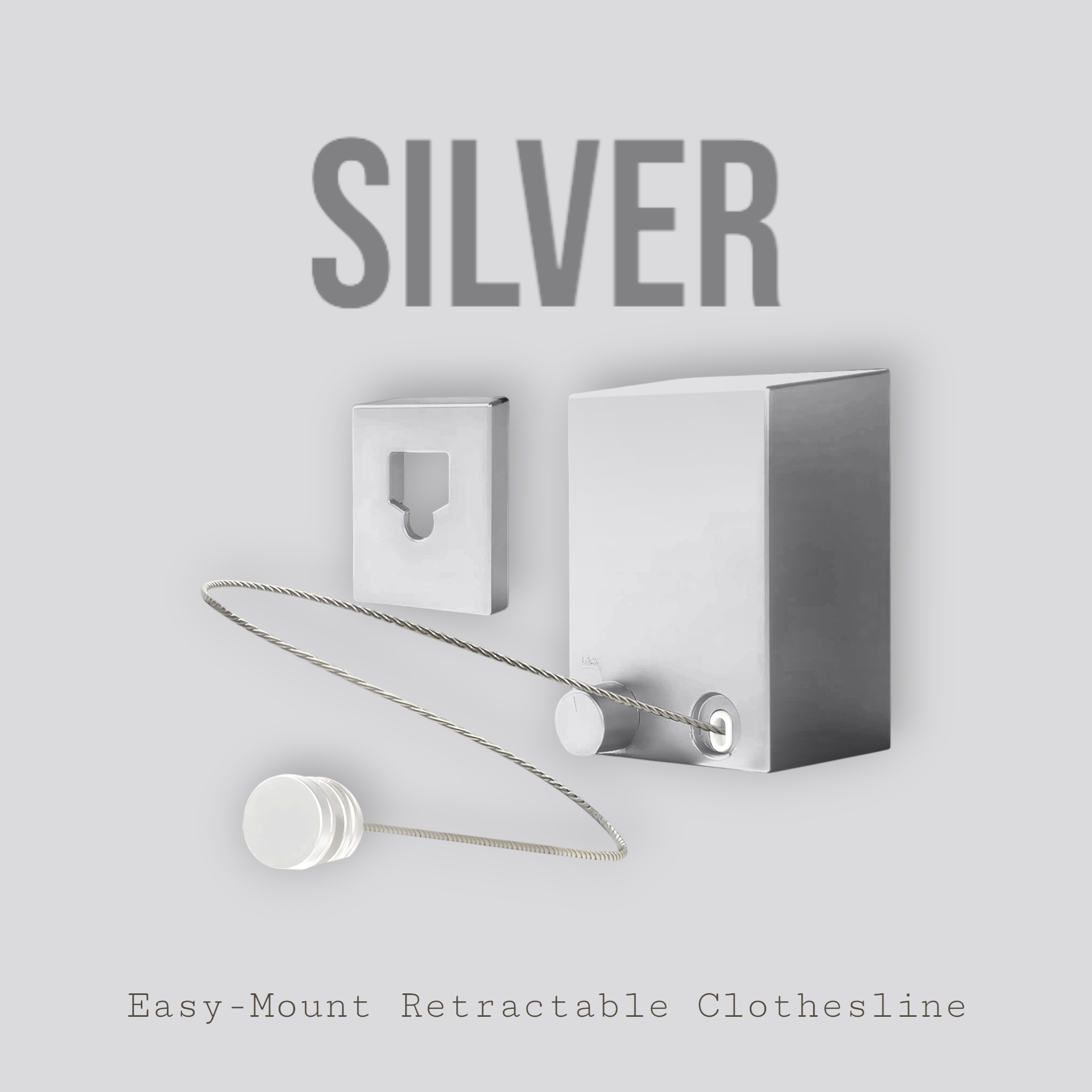 Easy-Mount Retractable Clothesline