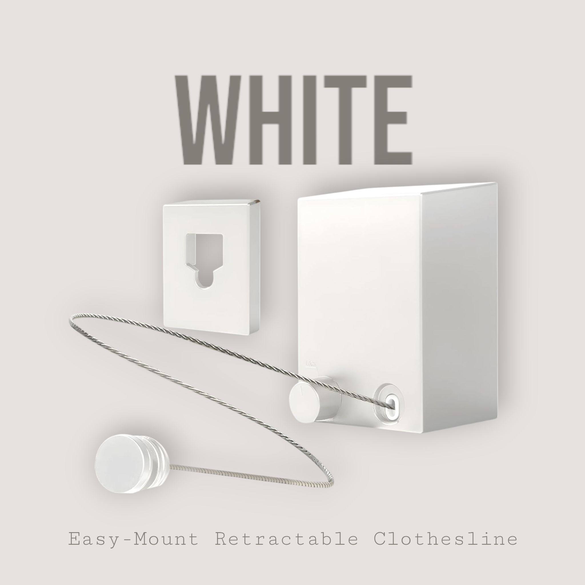 Easy-Mount Retractable Clothesline