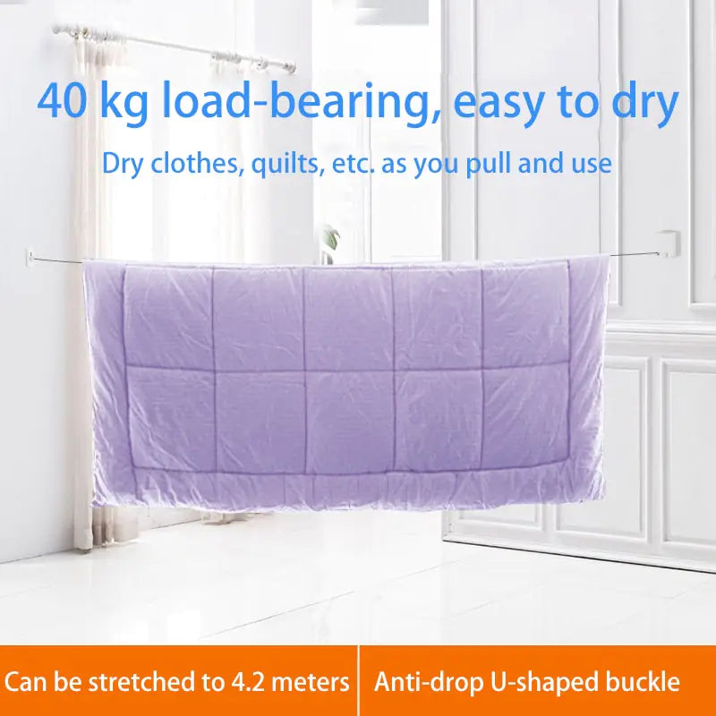 Easy-Mount Retractable Clothesline